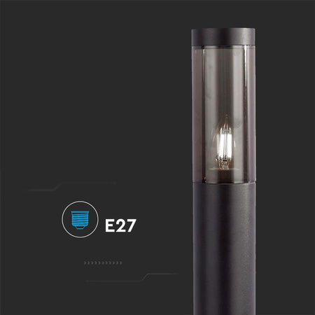 Słupek Ogrodowy V-TAC 45CM Czarny IP44 E27 VT-1184