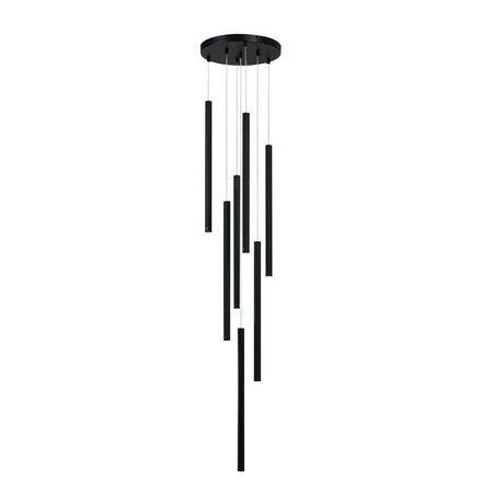  Lampa wisząca Lungo 7xG9 czarna