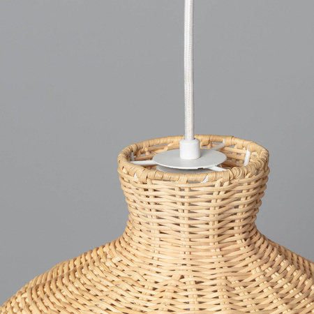Naturalna lampa wisząca E27 Boho Fuyang