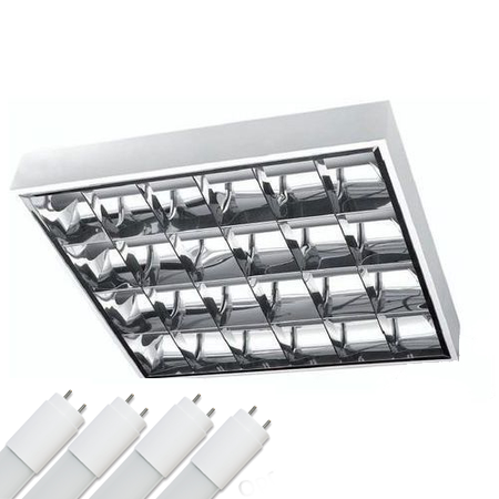 Oprawa rastrowa Lampa Led 40W natynkowa 4x10W ciepła 3000K