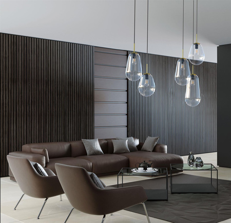 Nowodvorski Lampa wisząca szklana PEAR L