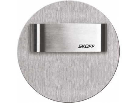Oprawa schodowa Rueda Short LED Light Skoff 1,8W 230V AC szlif inox b. niebieska