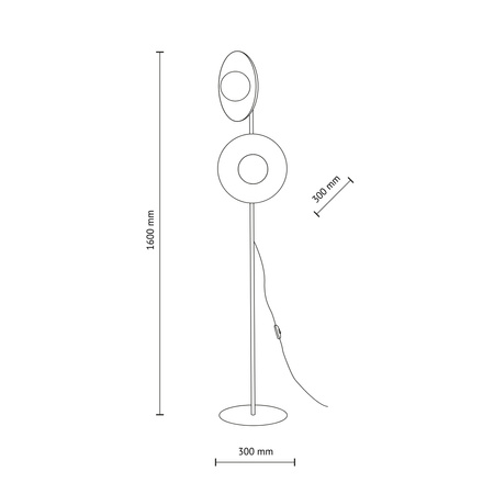 SLATE MIX GLASS LAMPA PODŁOGOWA 2XG9