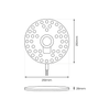 Wkład do plafonu Moduł Led FIX 36W 3000K Fi210