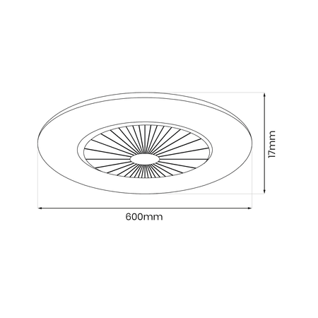 Lampowentylator ZEPHYR WHITE 48W LED+ PILOT