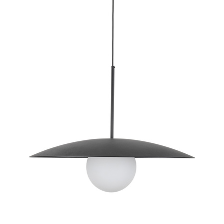 Tk Lighting SLATE BLACK GLASS lampa wisząca 1xE27