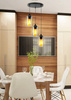 Lampa wisząca 3xE27 35cm czarno/brązowa Bistro 33-00576