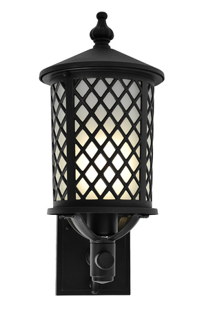 Elegancki kinkiet zewnętrzny z ozdobną kratką K-8215 z serii CHICAGO