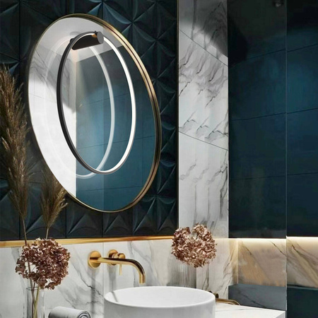 Mirror kinkiet mały czarny LP-999/1W S BK