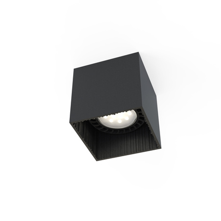 Nowodvorski Lampa punktowa natynkowa czarna kwadratowa GROOVE 