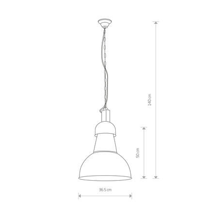 Nowodvorski Lampa wisząca czarna HIGH-BAY