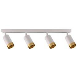 Lampa ścienno-sufitowa ARRAS 4 biało-złota GU10