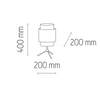 Lampka nocna stołowa Boho White 1x E27 biała 