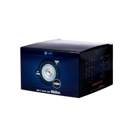 ŻARÓWKA AR111 LED 6W GU10 3000K Czarna