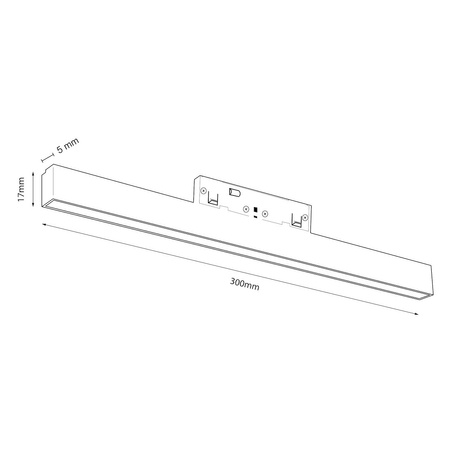 Magnetic track 5mm 10W 4000K