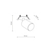 Tk Lighting NEX WHITE kinkiet 1XGU10