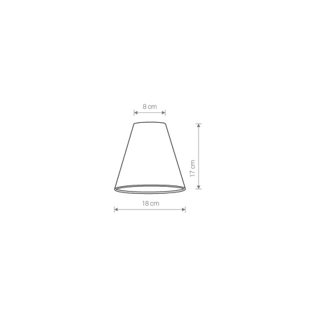 Nowodvorski Klosz czarny CAMELEON CONE S 