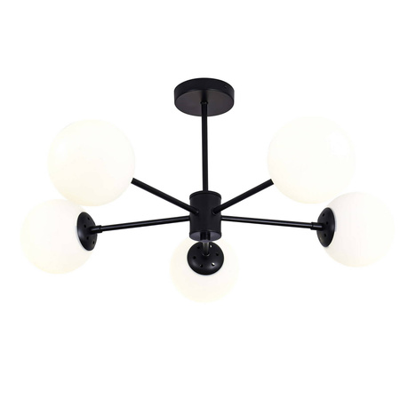 Light prestige Roma 5 wisząca czarna LP-1345/5P BK