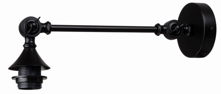 Kinkiet regulowany metalowy Rustic czarny E27