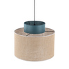 Lampa wisząca Duo Juta Green E27