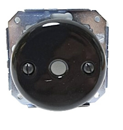 Zaślepka ceramiczna na przewód czarna do ramek ceramicznych