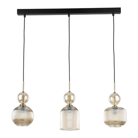 SOPHIA COGNAC LAMPA WISZĄCA 3XE14