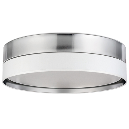 Nowoczesna lampa sufitowa Hilton Silver biała srebrna 4xE27