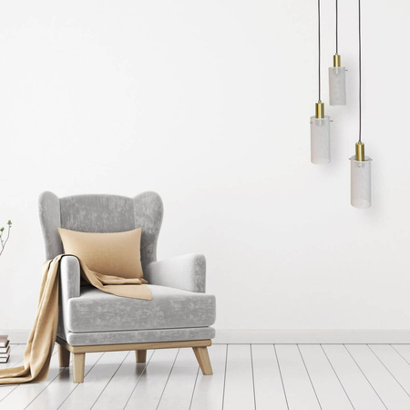 Light prestige Tirana 3 wisząca talerz biała LP-945/3P WH