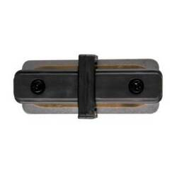 Łącznik prosty czarny do szynoprzewodu