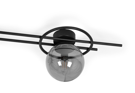 Prosta lecz dekoracyjna lampa ścienna z kloszem K-5343 z serii ASTRA