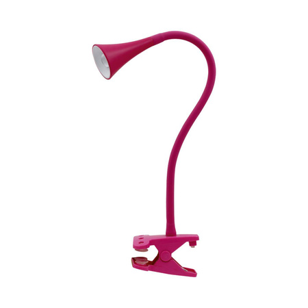 Lampka biurkowa LED HAPPY CLIPS RÓŻOWA