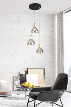 Lampa wisząca złota 3xE14 18cm Gregory 33-78995