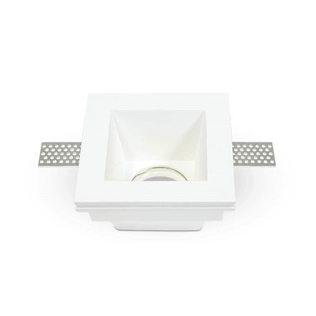 Oczko V-TAC GIPS GU10 Wpuszczane Kwadrat 120x120 Białe VT-763