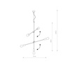 Nowodvorski Lampa wisząca złota STICKS