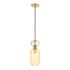 Szklana lampa wisząca MOLLY AMBER 1xE14