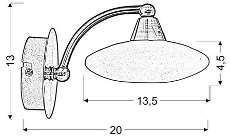 Lampa ścienna kinkiet 1X40W G9 satyna-nikiel+białe szkło ELISA 21-05857