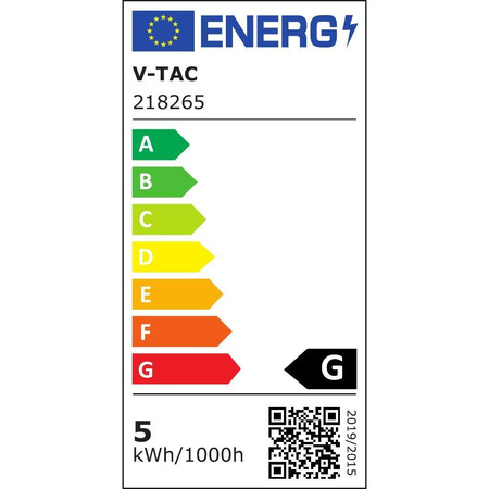 Kinkiet V-TAC 4.5W LED Czarny VT-805 4000K 420lm 3 Lata Gwarancji