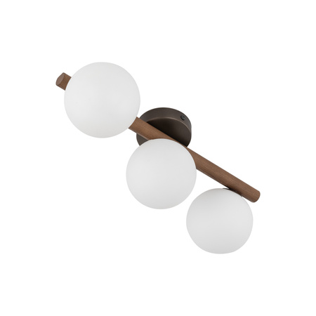 	Lampa sufitowa ESTERA WOOD Orzech 3xG9