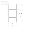 LED P13-10 Profil 2000 mm czarny lakierowany (nr kat 86131013)