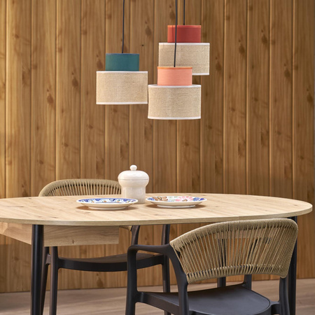 Lampa wisząca Duo JUTA Mix koło 3xE27