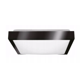 Plafon lampa sufitowa JULIUS  2xE27 kwadrat IP65 czarny 40cm
