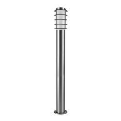 Lampa ogrodowa stojąca 100cm satynowa 1 x E27 słupek