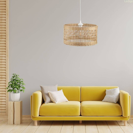 Lampa wisząca BOHO Africa trawa morska walec 30cm