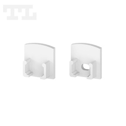 Komplet zaślepek bocznych białych P5-1 (1 szt. z otworem, 1 szt bez otworu) (nr kat 770502)