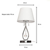Lampka nocna stołowa lampa z abażurem chromowana Wenecja E14