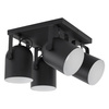 Lampa sufitowa SPECTRA BLACK 4xE27 kwadrat
