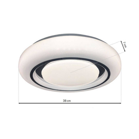 Plafon MEGAN Ø380 mm 24W LED