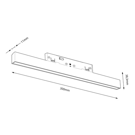 Magnetic track 10mm 10W 3000-6000K