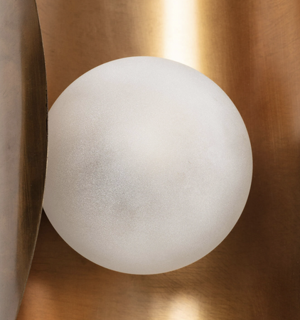 Stylowy Kinkiet z Metalu i Szkła Ishan II 1xE27 złoty