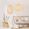 Lampa wisząca BOHO bambusowa podłużna 40cm TH05